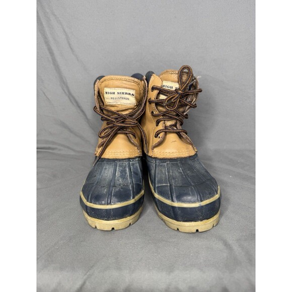 High Sierra Thermolite Insulated Lace Up Winter Duck Boots Size 6M Steel Shank - Picture 2 of 9